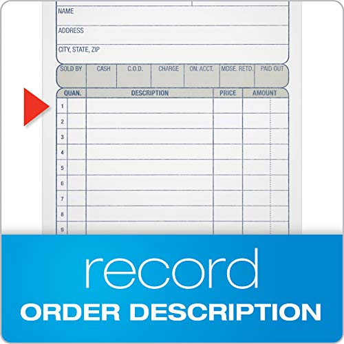 adams sales order book 2-part carbonless whitecanary 4-316 x 7-316 inches 50 sets per book dc4705