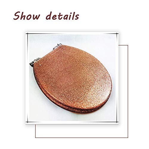 Glitzer-Harz-Badezimmer-WC-Deckelbezug mit sanftem, langsam schließendem Scharnier, Lieblingsgeschenk – Bild 7