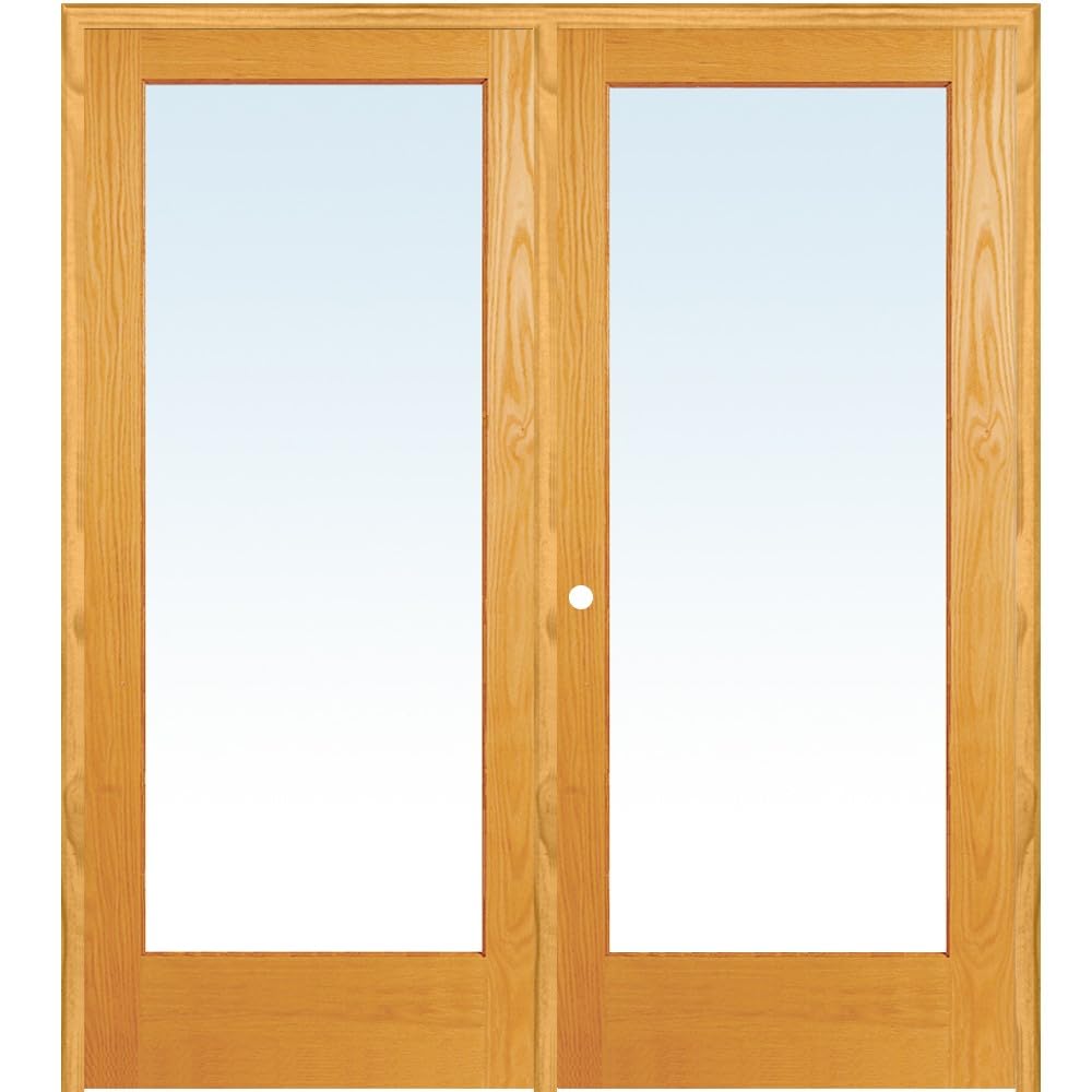 National Door Company ZZ19934R Unfinished Pine Wood 1 Lite Clear