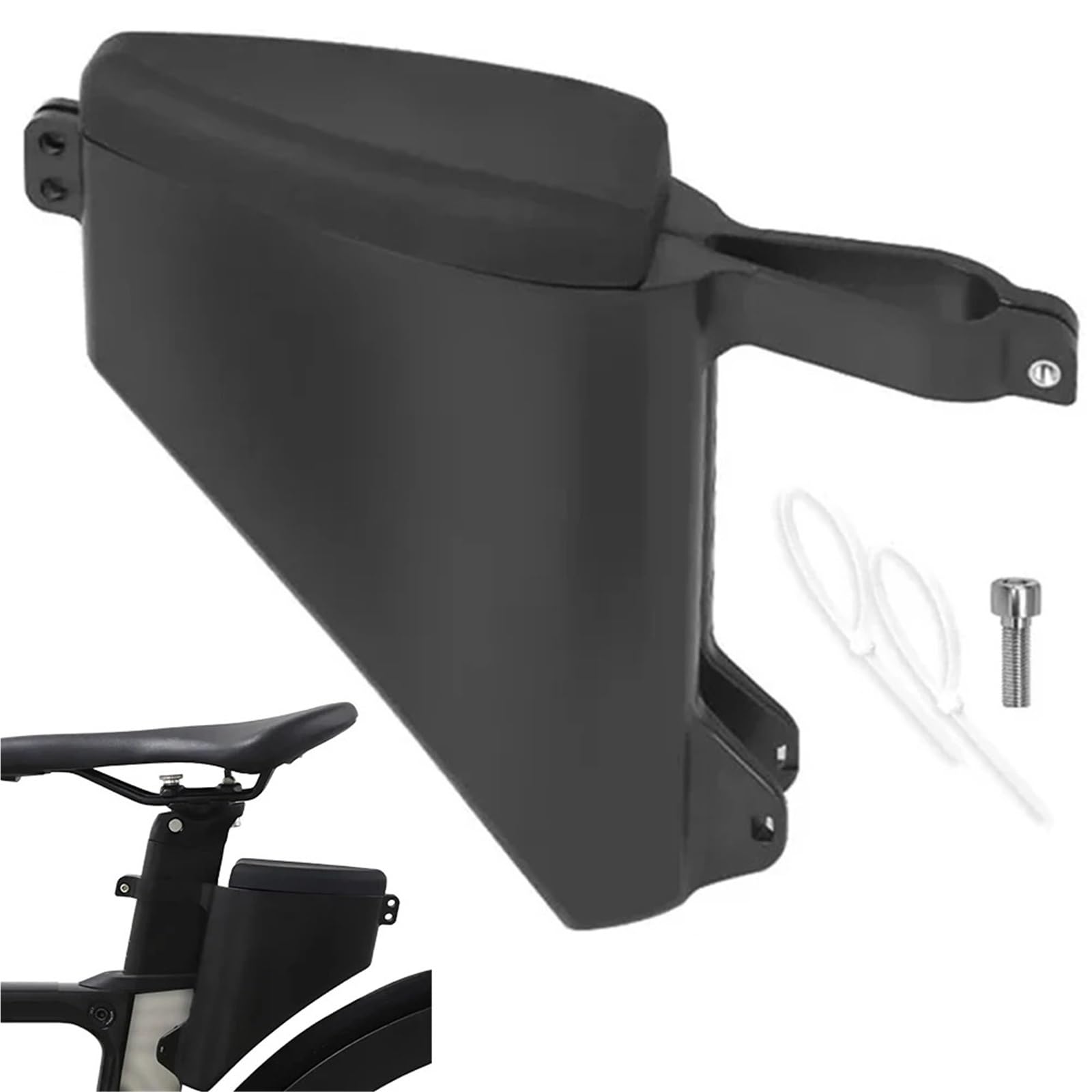 Borsa Da Sella Bici Borsa da sella for bicicletta, rigida, a goccia, reggisella, grande capacità, accessori ciclismo