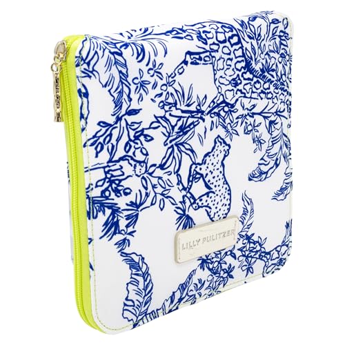 Lilly Pulitzer Large Packable Tote, Reusable Grocery Bag that Packs Into Itself, Tote with Shoulder Strap and Zipper, Safari Party4