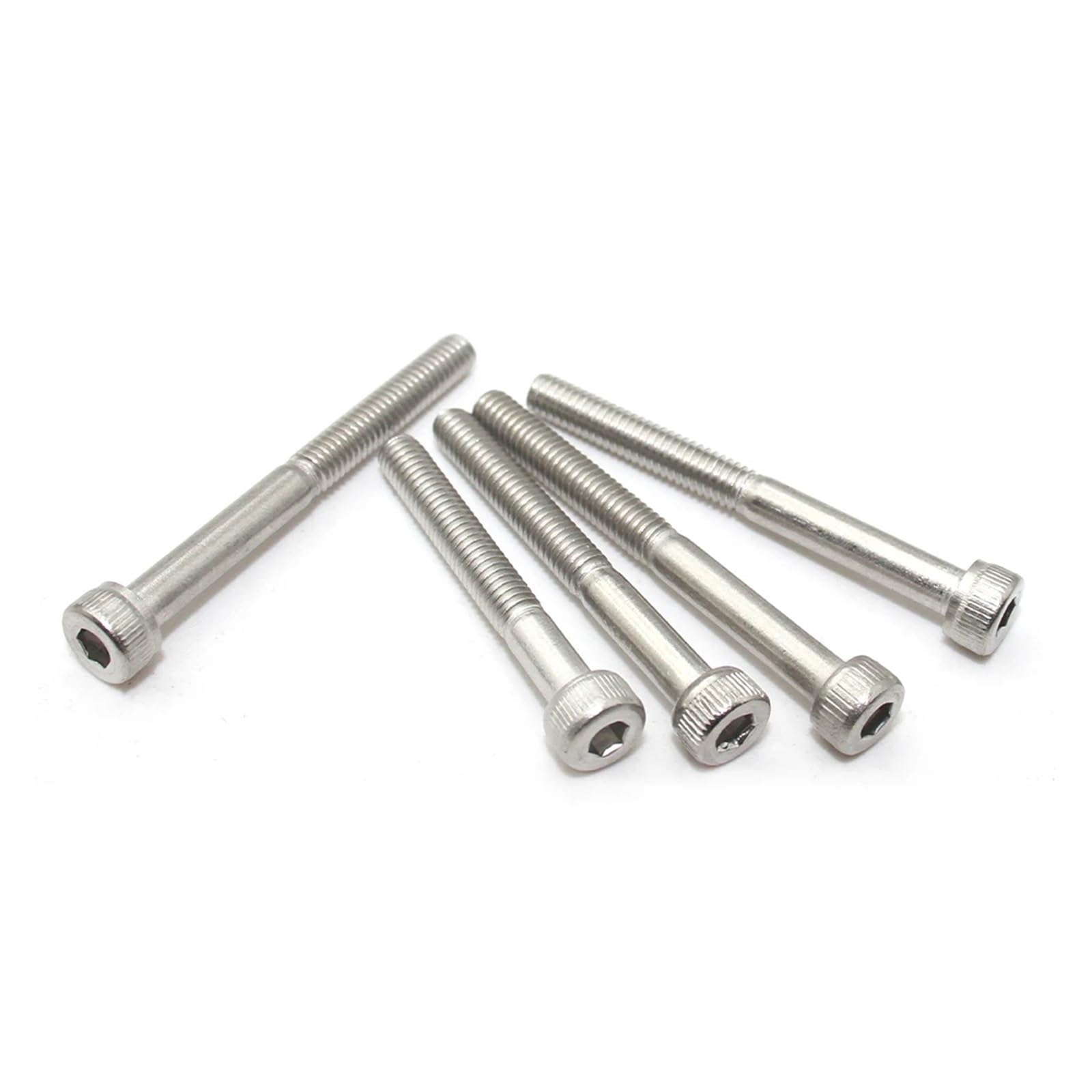 PrecisionFix M3 M4 M5 M6 M8 M10 M12 M14 1~10 pz 304 In Acciaio Inox Allen Esagonale A Esagono Incassato Testa Mezza Filettatura vite Bullone Allungato Lungo(80mm,M6X5)