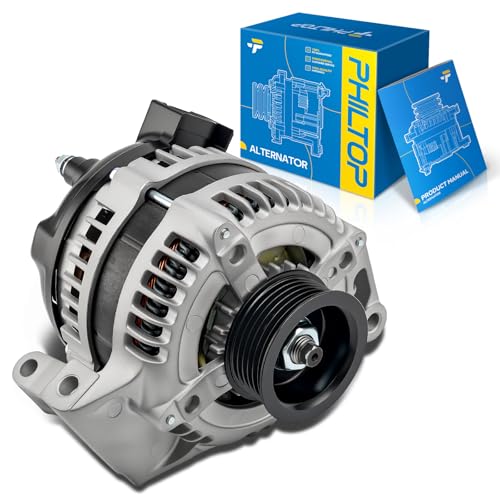 Image of PHILTOP New 140A Alternator 11035N Compatible with Buick LeSabre 2004-2005 | Alternator for Buick 2004-2005 LeSabre, 2004-2005 Pontiac Bonneville 3.8L, OE 1042103300,1042104540,11035,15145637,25758348