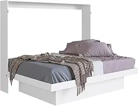 Cama Articulavel Horizontal Casal c/Estacao de trabalho 140 Latino Branco
