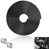 schlauch 4 5 mm Silikonschlauch Abmessungen： Sie erhalten Lieferung Silikon Vakuumschlauch mit 2 Schellen für eine einfache Installation.Vakuumschlauch mit einem Innendurchmesser von 5 mm, einem Außendurchmesser von 10 mm, Länge von 5 m.