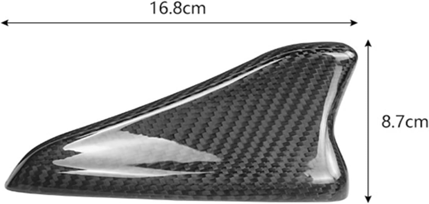 Carbon Fiber Car Roof Shark Fin Antenna Cover Trim for Kia Stinger 2018-2023