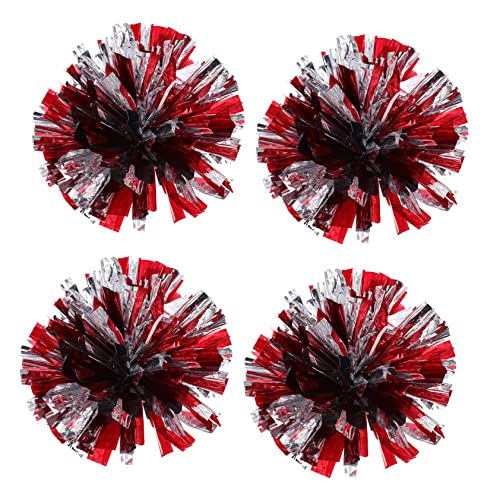 Balacoo Dance Props 4pcs Cheerleading Flower Balls Cheer Supplies for Sports Parties Stage Performances