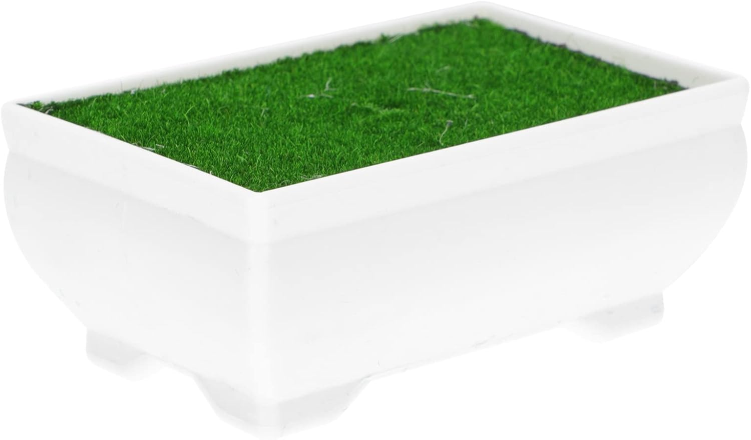 YARNOW 1 Juego para Maceta Rectangular Decorativa para El Hogar Ventana Floral Bonsái Maceta de Ladrillos: Jardinera en Maceta Maceta de Plástico Artificial para Boda Maceta Verde con Y
