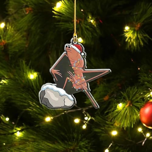 Marcus The Worm Meme Adorno de Navidad, divertida decoración de árbol de Navidad, regalo de humor de Internet para jugadores, decoración de Navidad de meme (estilo L) Marcus The Worm Meme Adorno de Navidad, divertida decoración de árbol de Navidad, regalo de humor de Internet para jugadores, decoración de Navidad de meme (estilo L)