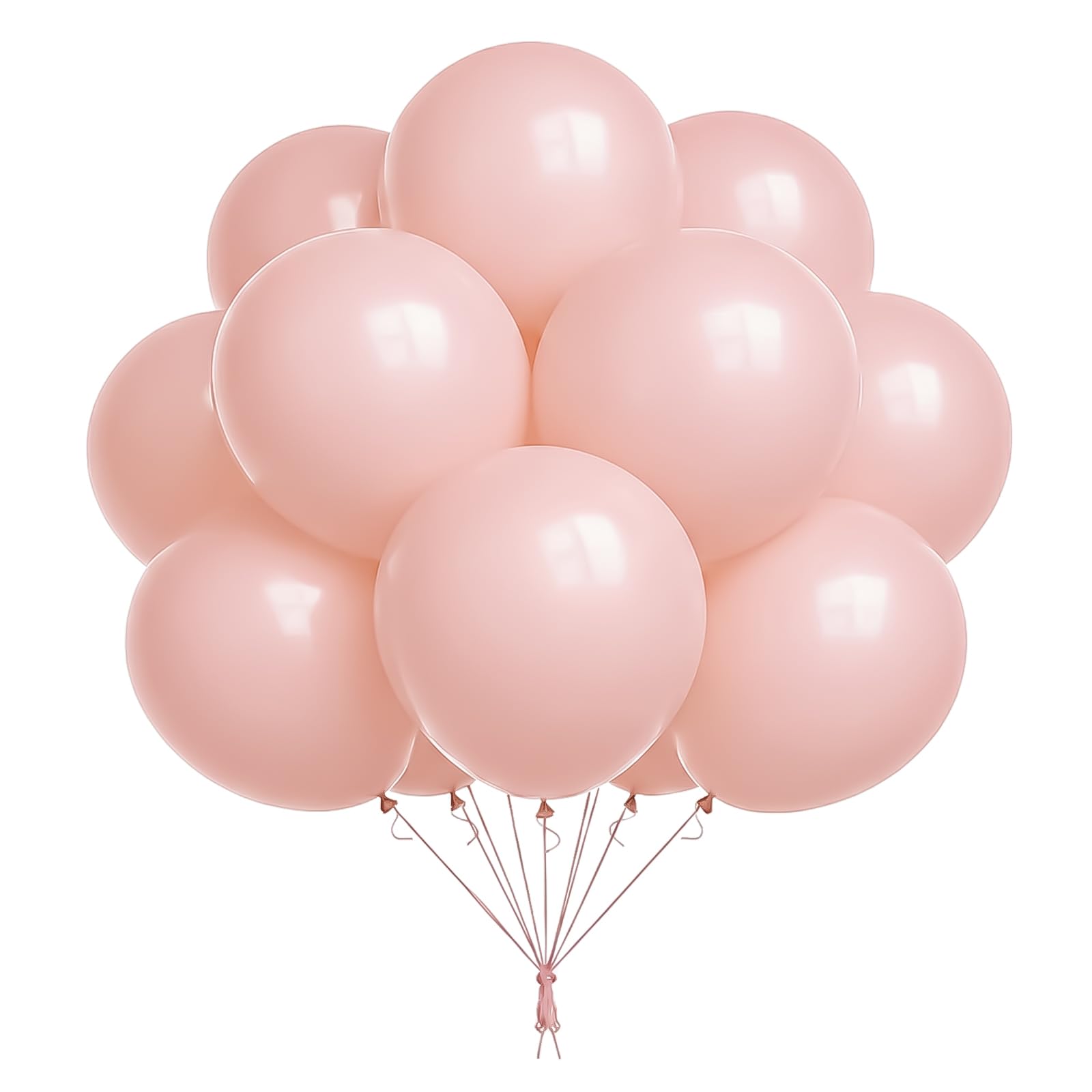 18 Inch Pastel Orange Balloons – Pack of 8, Large Premium Helium-Quality Latex Party Balloons for Birthday & Wedding Decorations