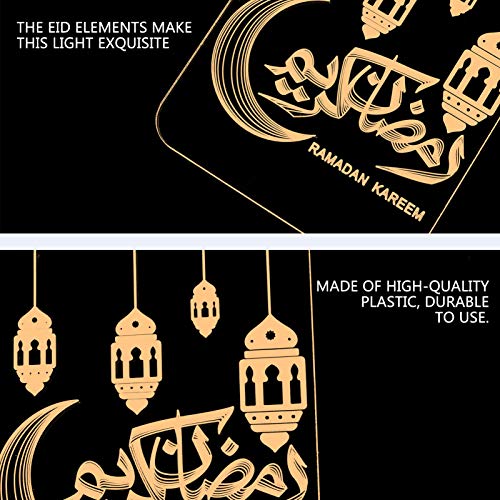Mobestech Ramadan LEVOU Pendurado Luzes Da Noite Decorações Ramadan Muçulmano Eid Mubarak 1 Estilo O