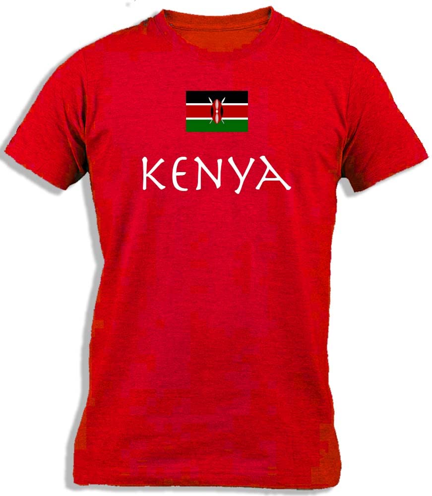 Ay Cabron™ Kenya With Flag | Kenyan Flag | Flag Of Kenya Cotton T-Shirt For Kids