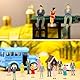 Kasyat 50 Mini Menschen Figuren 1:50 Mini Modellbau Figuren für Modelleisenbahnen Bemalte Menschen Figuren Kleine Menschen aus Kunststoff Spielzeug Sitzende Stehende Menschen (Stilvoller Stil, 50)