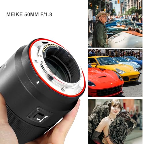 Meike 50mm F1.8 Full Frame AF STM Stepping Motor Lens Standard Aperture Auto Focus Fixed Prime Portrait Lenses for Nikon Z Mount Mirrorless Cameras Z5, Z6, Z7, Z6II, Z6III, Z7II, Z9, Z30, Z50, Z fc
