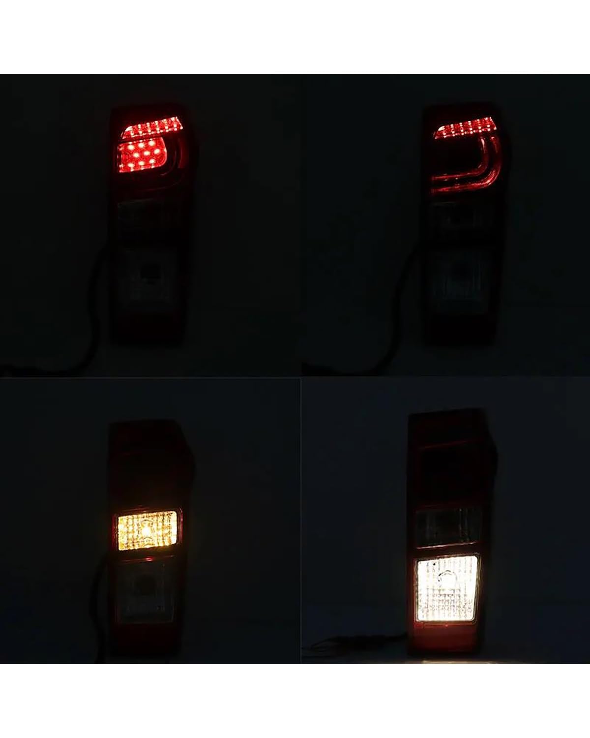 Fanale Posteriore per Isuzu per DMax 2012-2019 con Cablaggio Lampadine Gruppo Fanale Posteriore A LED per Auto Blocchi Fari Posteriori Auto(Red-Left)