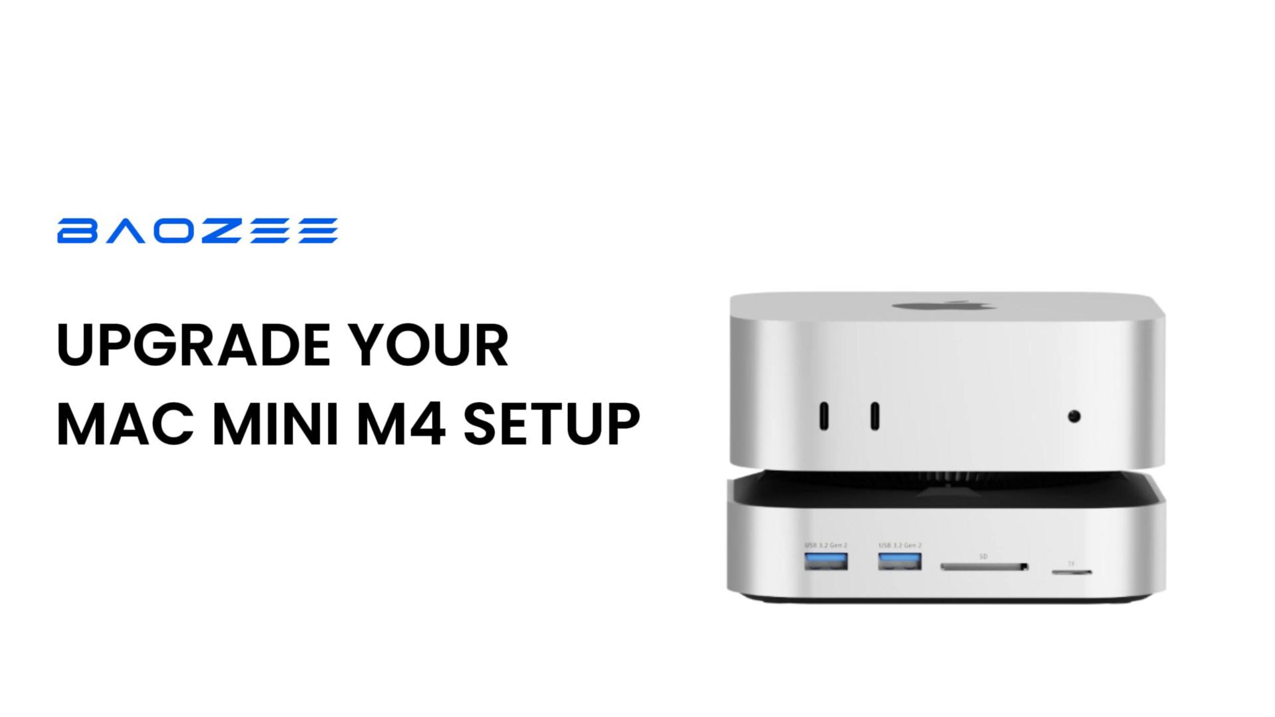 Amazon.com: BAOZEE Mac mini Dock with NVMe SSD Enclosure, USB-C