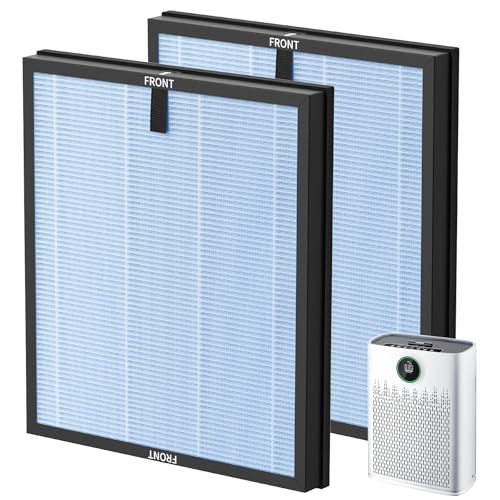 Image of 2 Pack HAP603 Replacement Filter Compatible with ECOSELF HAP603 / HAP603WF Air Purifier, Air Purifiers Replacement Filter for Home Large Room, # RFHAP603 2P BLU, Blue
