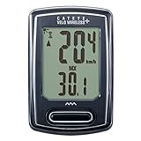 「キャットア CAT EYE サイクルコンピュータ VELO WIRELESS+ CC-VT235W ブラック 160-4302 スピードメーター 自転車」の画像