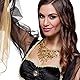 Boland 64476 - Halskette Belly-Dance, Gold, Mode-Schmuck, Kette, Bauch-Tänzerin, Wahrsagerin, Accessoire, Kostüm, Karneval, Mottoparty