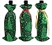 Produktbild Perilla Fire Weihnachtsbaumstern für Weinflaschen, 3 Stück, bunte Champagnertüten, Weihnachtsgeschenktüten für den Urlaub, Tischdekoration