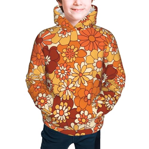 Hippie Flower Kids Pullover Hoodies Boys Sweatshirts Girls Athletic Clothes with Pocket2