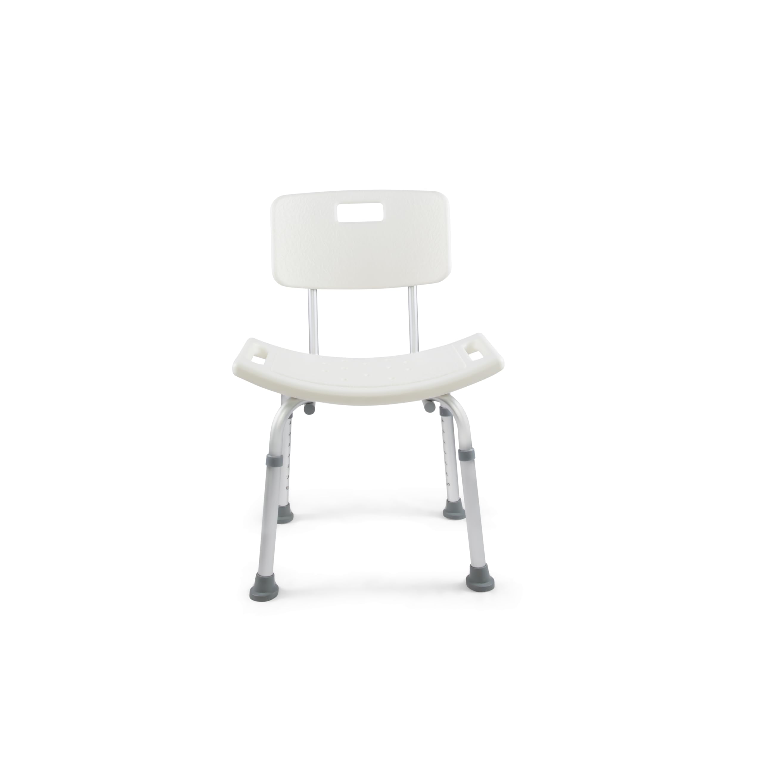 GAESCA Aluminum Adjustable Shower Chair with Back Rest, Bathtub Adjustable Shower Chair, Removable Back, Weight Capacity 220lb., Anti-Slip Bench Bathtub Stool for Elderly, Senior, Handicap & Disabled