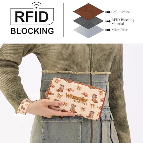 Wrangler Rodeo Icons Tote Bags y Billetera de Muñeca Western Set miniatura 7