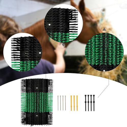 IEUDNS Escova de massagem para coçar gado, escova prática multiuso para coçar as costas de cavalos,