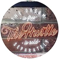 ADVPRO Hustle Home Décor Dual Color LED Enseigne Lumineuse Neon