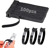 Ataduras Gestión de Cable Cinchos de Tela Ties Ajustables Bridas Ordenador Sujeta Cables Reutilizables Correas Gancho y...