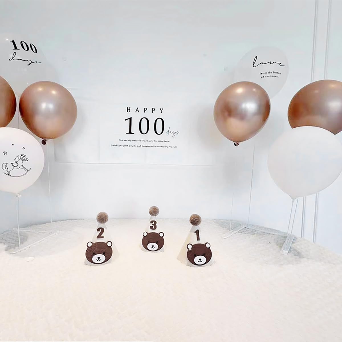 Amazon.co.jp: 100日記念 飾り付けセット 9点セット happy100days 100