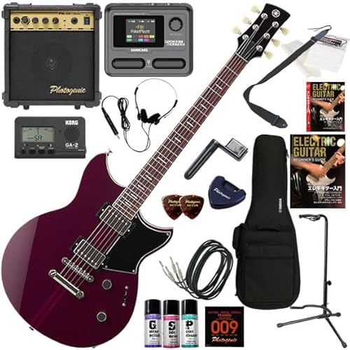 【セット品】YAMAHA エレキギター初心者入門 マルチエフェクターも入ってる最強の20点セット RSS20/HML(ホットメルロー)