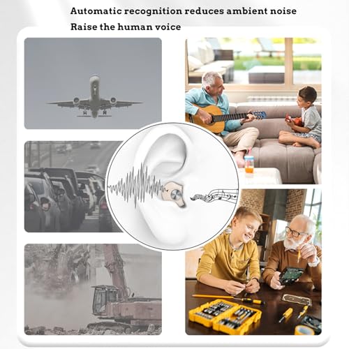 Hearing Aids (Not Amplifiers) for Seniors Severe Hearing Loss,Invisible 16-Channel Digital Rechargeable Intelligent Noise Reduction, Charging Case - Image 6
