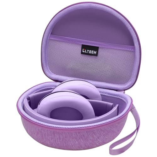 Headphone Case Compatible with Beats Studio Pro/Beats Solo 4 / Beats Studio 3 / Beats Solo 3 / Beats Solo 2 and for TOZO HT2 On-Ear Bluetooth Headphones - Purple