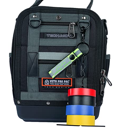 Image of MELOTOUGH Tape Thong for Tool Belt Waist Electricians Tape Holder Chain with Keyring and trigger snap hook (Reflective Green, 2)