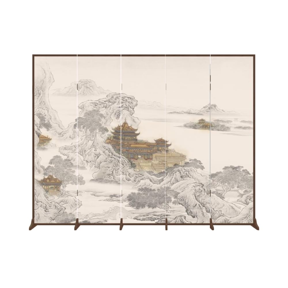 Privacy Screen Floor-standing Screen Partition Decoration Living Room Entrance Tea Office Shielding Foldable Privacy Room Divider