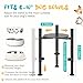 Adjustable Dog Bowls Elevated Stand, 4 Heights, Wide 6-10