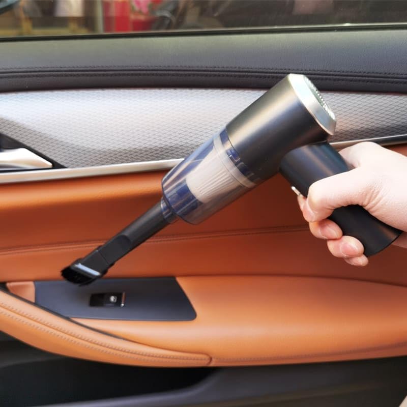 Aspirador Portátil Sem Fio Automotivo Recarregável Premium 3 em 1 Soprador e Coletor de