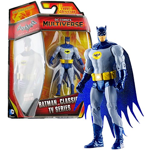 DC Comics Multiverse Mattel Year 2014 Batman Arkham Origins Series 4 Inch Tall Action Figure - Batman Classic TV Series (CDW50)