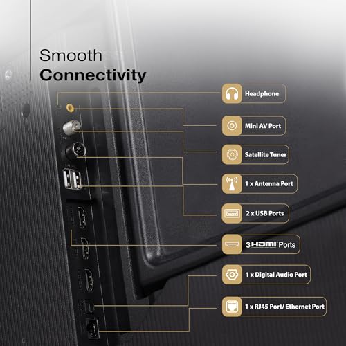 Image of Sansui 109cm (43) 4K QLED Google TV with Dolby Vision, HDR10+, Dolby Atmos, HSR 120Hz, MEMC, 30W Surround Sound, FloLED Panel JSW43UG23Q (Black)