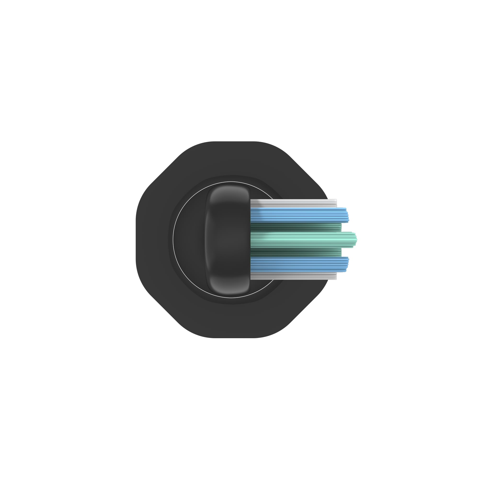 AENO Spazzolino da denti sonici DB2S Smart 4+8 modalit/3 testina di ricambio, nero