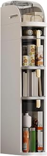 2 3 4 Layers Bathroom Floor Storage Cabinet, 7″ Narrow Slim Towel Organizer Side Corner Unit with Clear Drawers and Casters for Tiny Kitchen Laundry Living Room Toilet Gap, Space-Save (Size : 2layer
