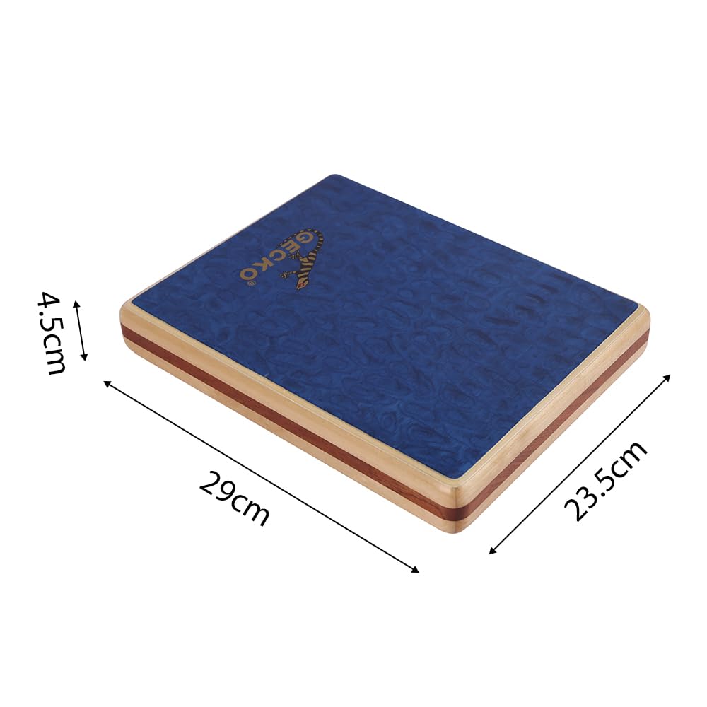 Kavolet Cajon Holztrommel, Flache Handtrommel, Schlaginstrument mit Aufbewahrungstasche, Travel Cajon Instrument, Trommelkiste für unterwegs, Party-Performance tragbare achteckige Trommel für Anfänger