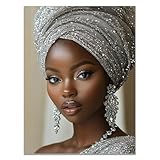 [DÉCORATION MURALE PARFAITE] : Cette magnifique œuvre d'art représentant une reine noire est la décoration murale idéale pour votre maison, couloir, salon, chambre, cuisine, dortoir, appartement, bureau, hôtel, restaurant, salle de bain, etc