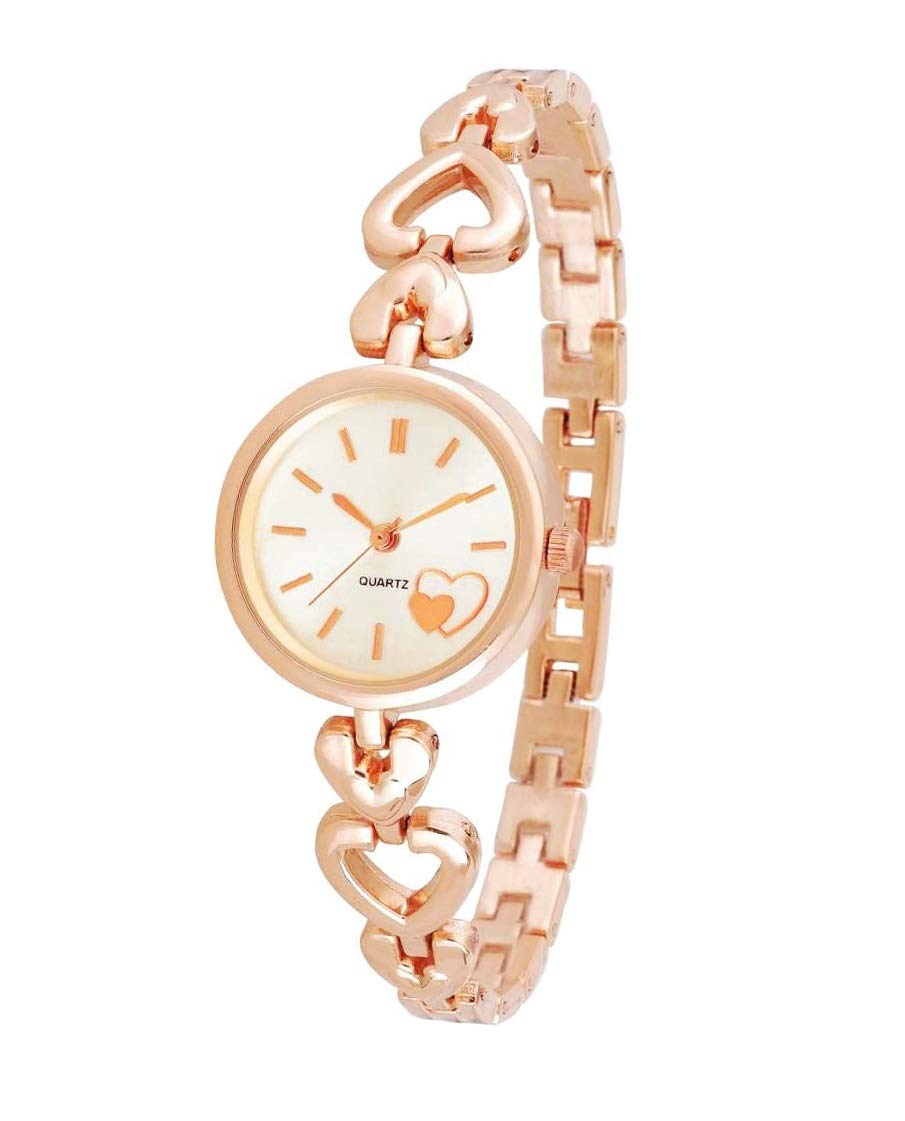 GIRISA Analog Rose Gold Girls Watch (Silver Dial) (B091BGYWW8) Amazon Price History, Amazon Price Tracker