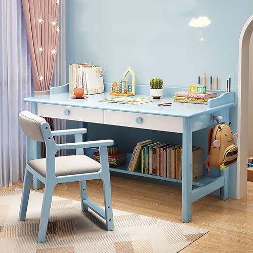 TY&WJ モダンな木製パソコンデスク引き出し付きシンプルなゲーミングデスク安定した学習机ホームオフィス・寝室用,A,120x60x75cm(47x24x30")