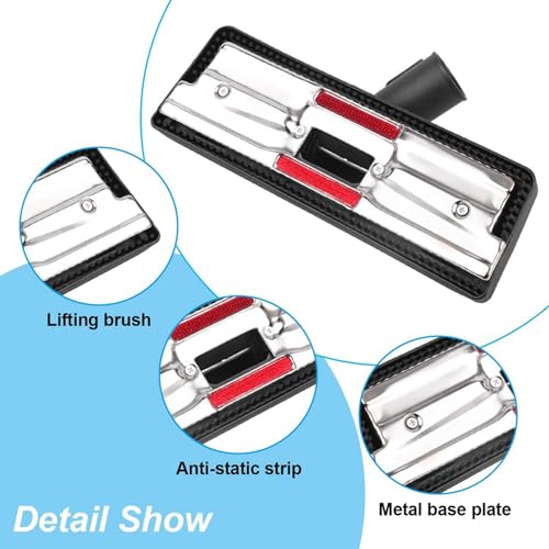 Cepillo universal para aspiradora combinado con boquilla de succión eficiente de 32 mm 7