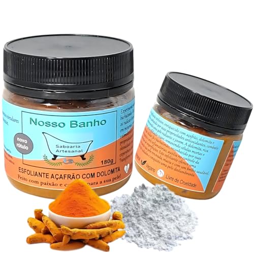 Esfoliante Açafrão com Dolomita Corpo e Rosto Regenerador