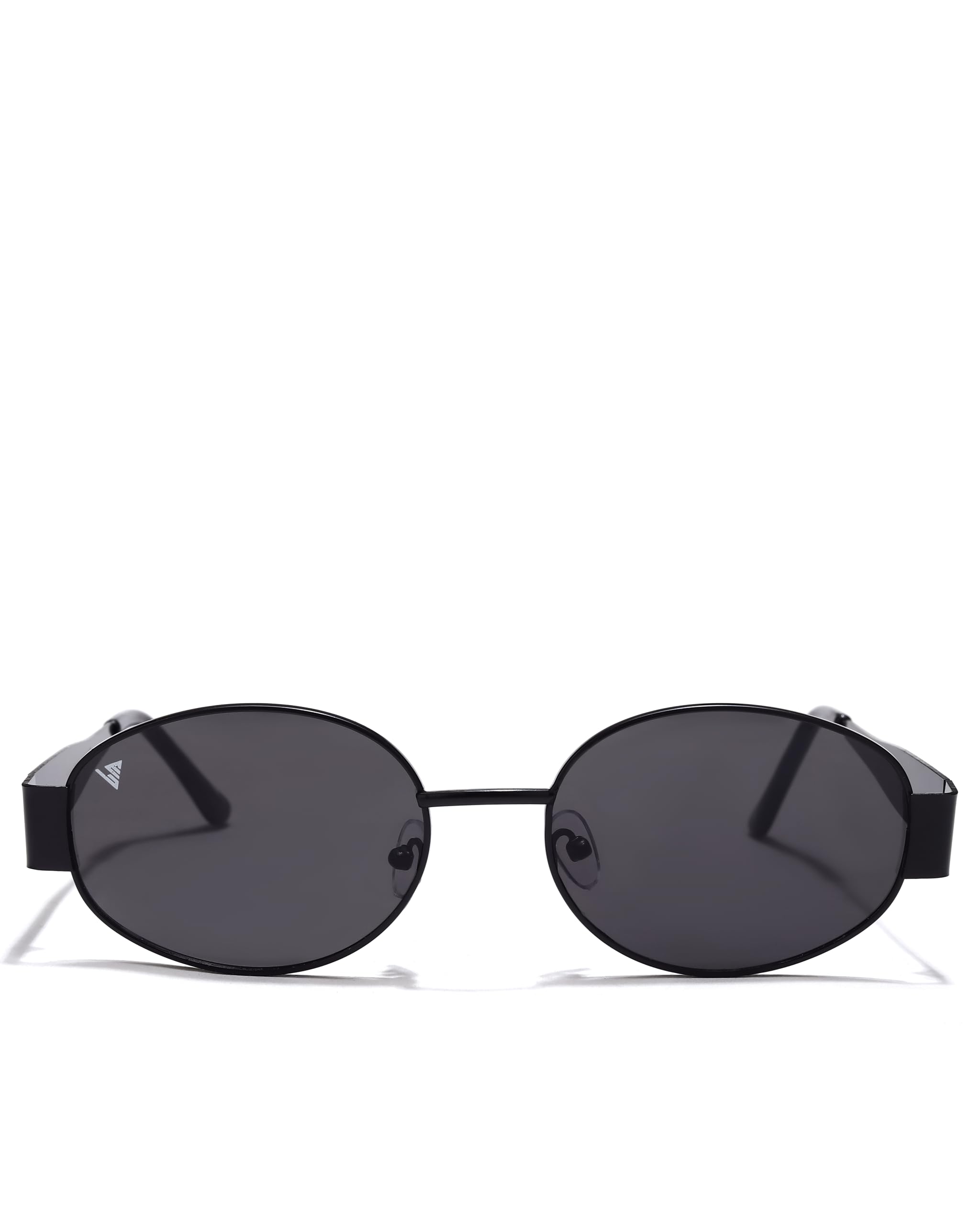 lm eyewear OVERA Oval Metal Sunglasses for Men & Women – Medium Size, UV400 Protection, Refined Metal Frame in Black,Gold, Brown,Green, Silver-picture-14