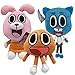 cgzlnl 3 Pièces 25 Cm Mignon Chat Lapin en Peluche, Cadeau d'anniversaire Cadeaux pour Enfants Enfants Dessin Animé Monde Incroyable Gumball Darwin Anais Poupée en Peluche